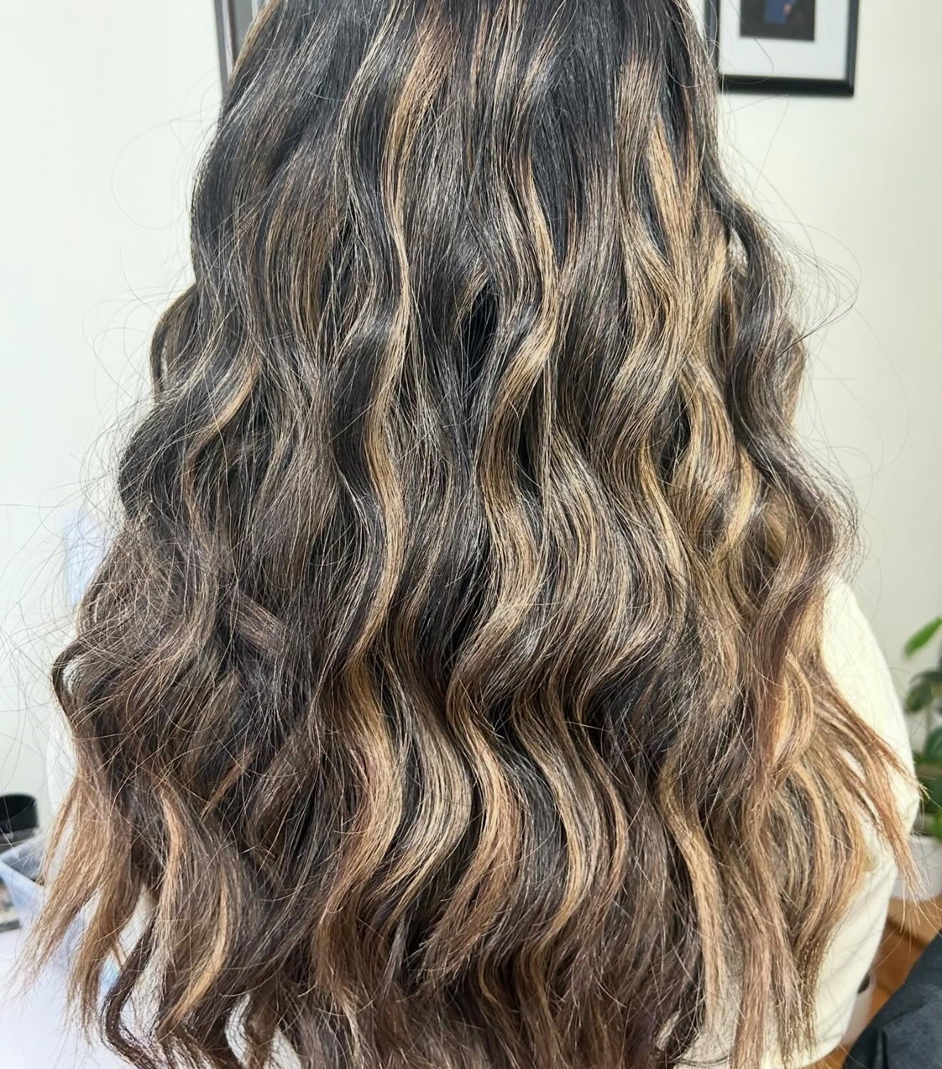 Color glaze and cut, wavy result